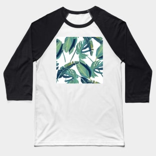 Painted tropical leaves 1 Baseball T-Shirt